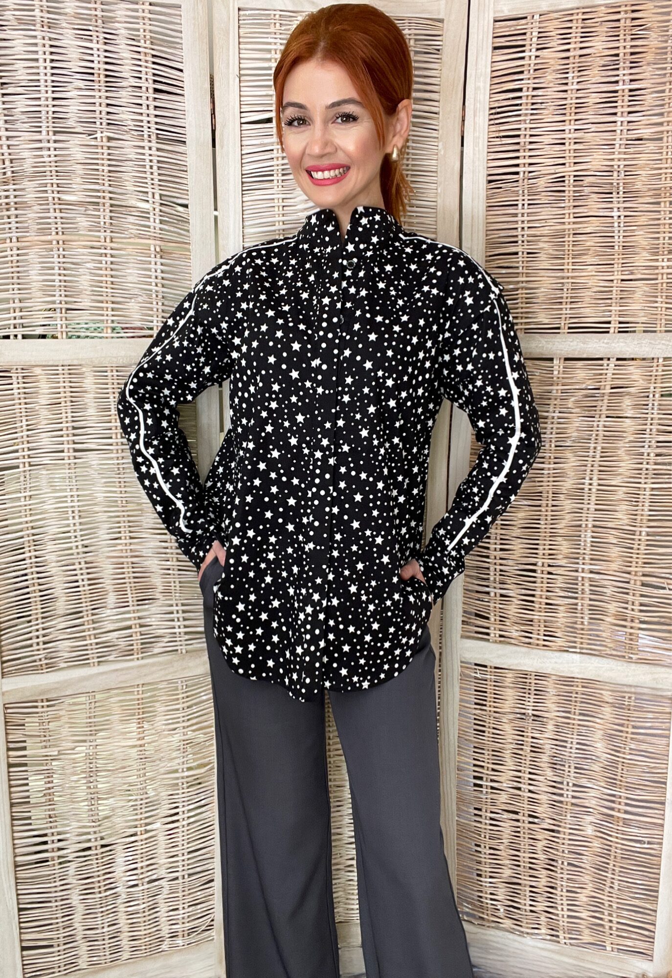 Γυναικείο Μαύρο Oversized Πουκάμισο COOPER