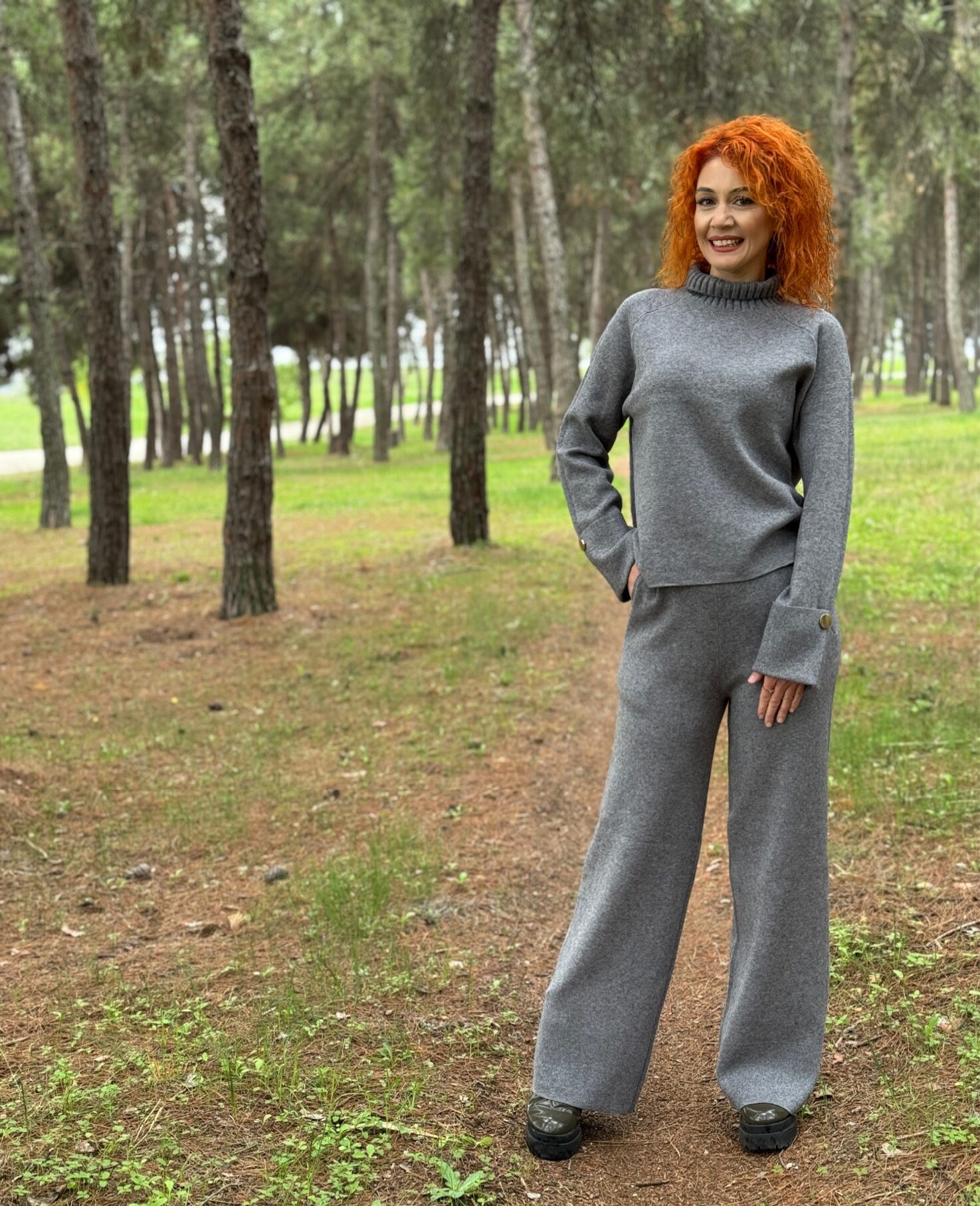 Γυναικείο Πλεκτό Σετ με Γκλίτερ