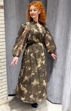 Γυναικείο Μίντι Φόρεμα Εμπριμέ